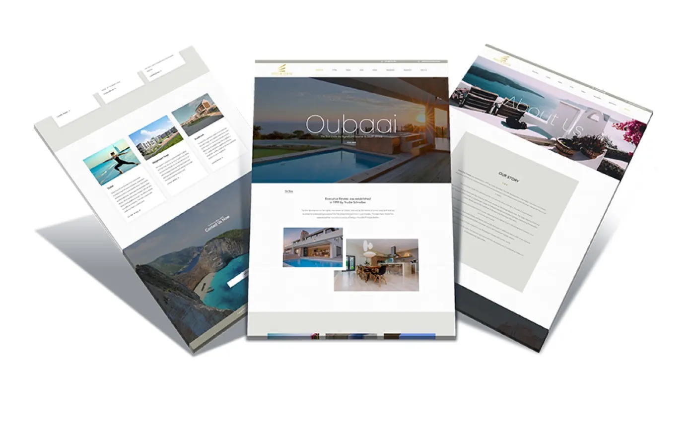 Executive Estates website design