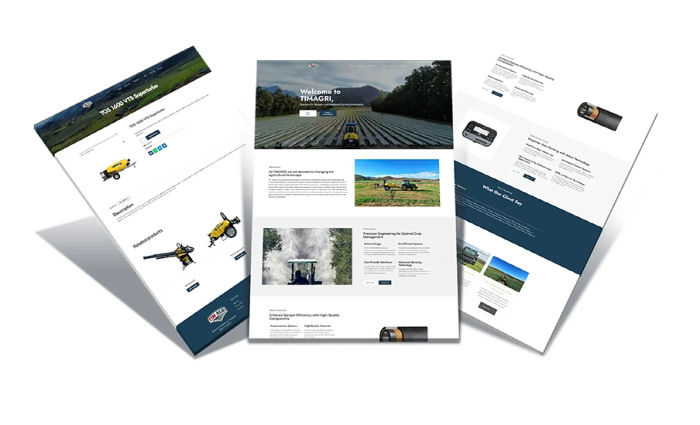 TimAgri website design