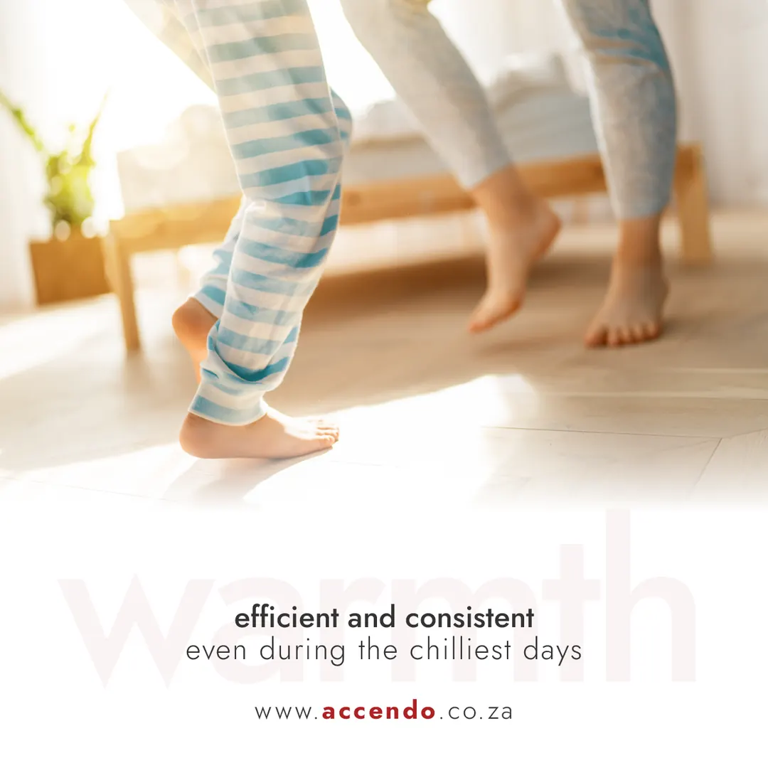 Accendo square social media design about home warmth