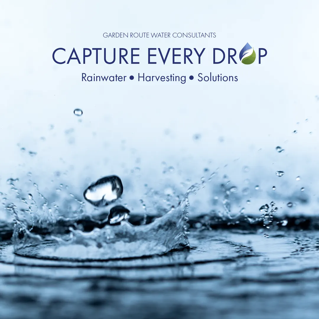 Garden Route Water square social media design for rainwater