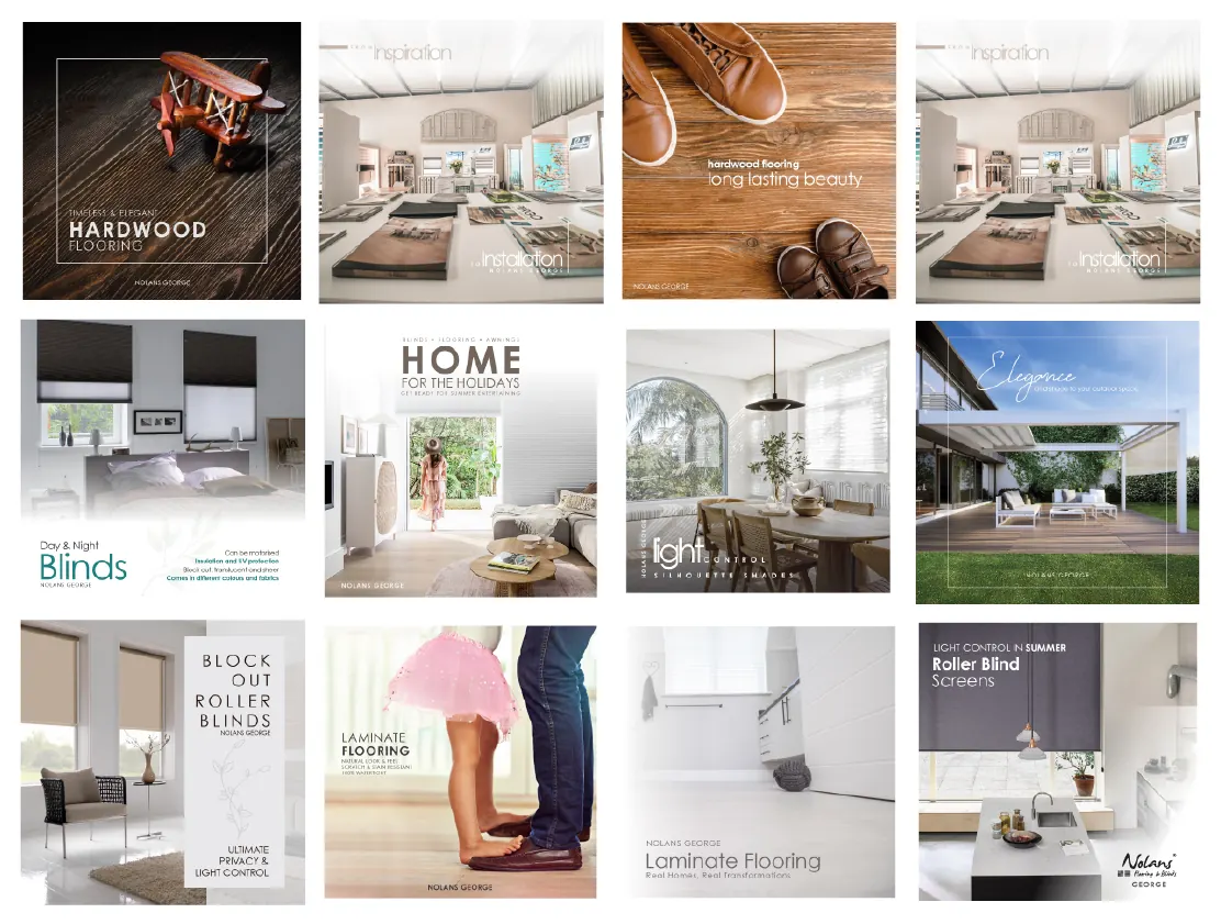 Nolans Flooring & Blinds: Social content