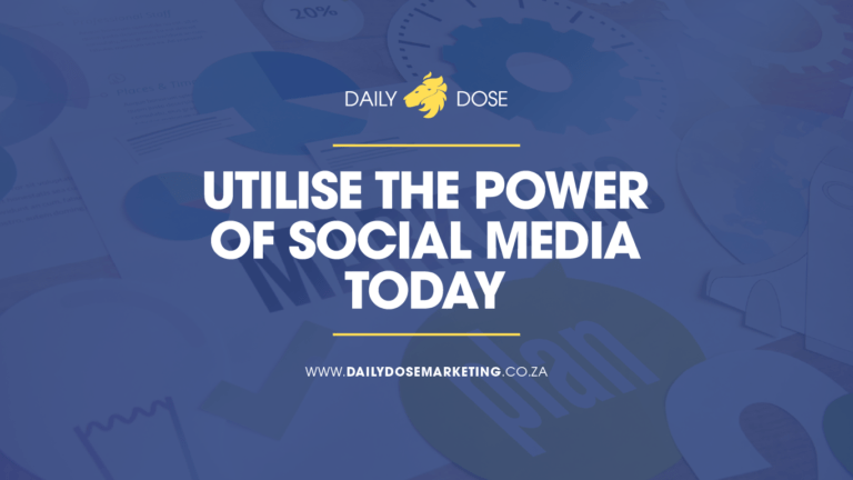 Utilise the power of Social Media